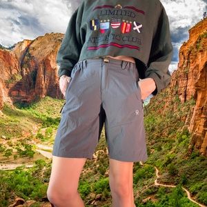 Andy Grey High Waist Athletic Hiking Shorts